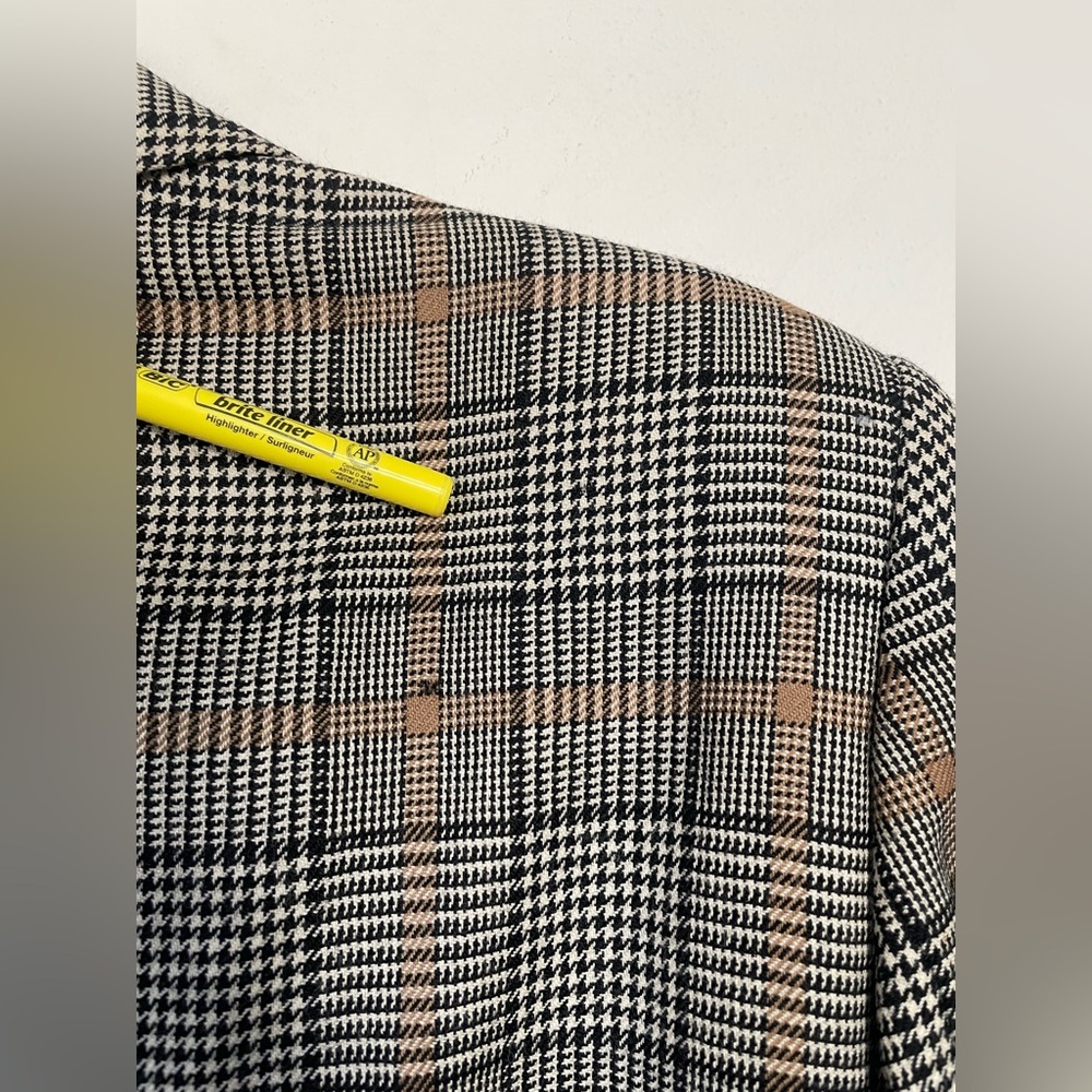 PENDLETON Vintage Double Breasted Plaid Wool Blaz… - image 13